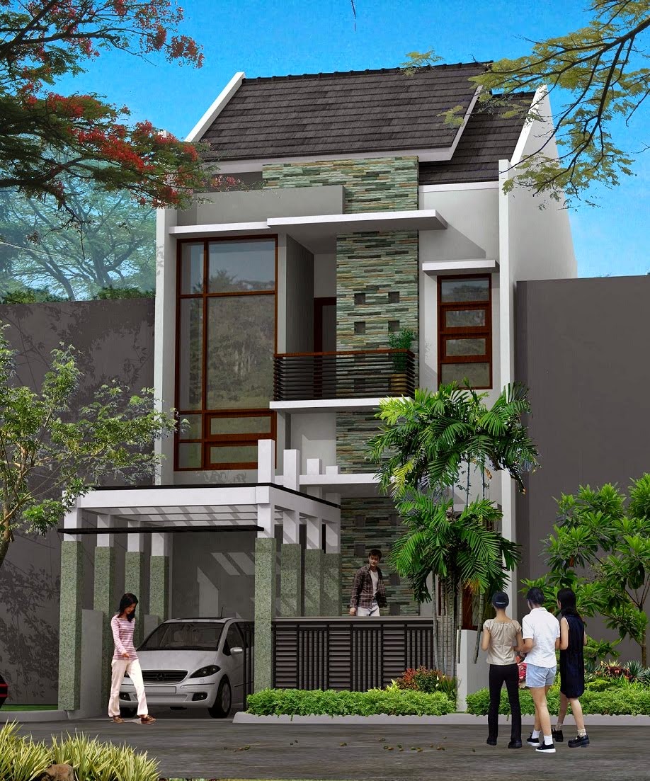 Desain Rumah Minimalis 2 Lantai Dengan Lahan Sempit Gambar Foto