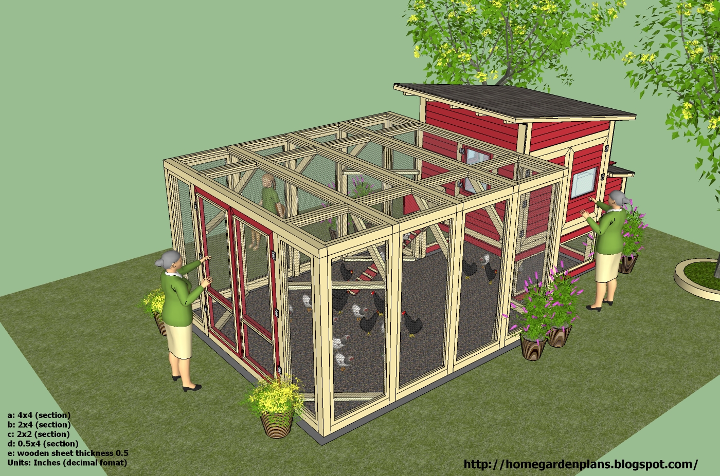 garden plans: L100 - Chicken Coop Plans Construction - Chicken Coop ...