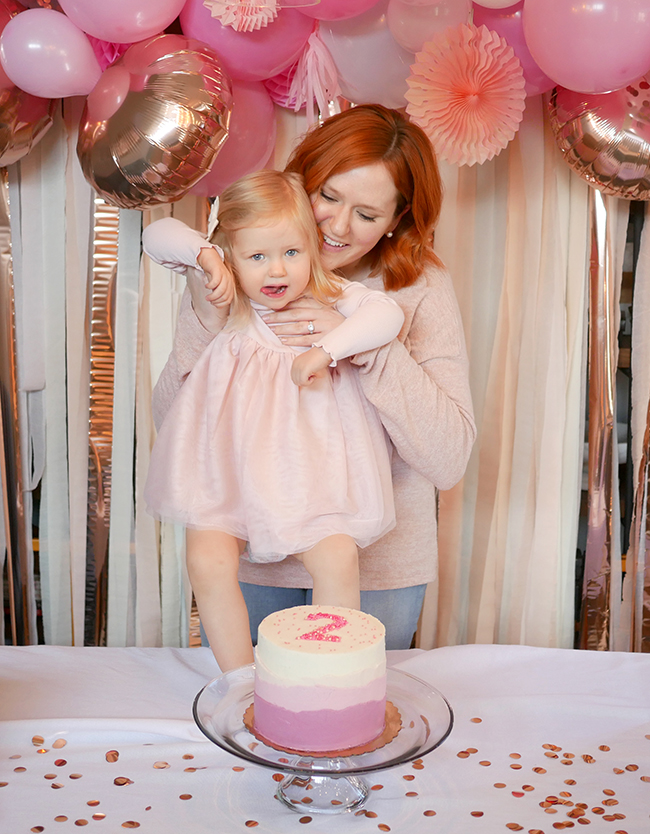 What to wear when you and your daughter share a birthday, matching pink outfit ideas