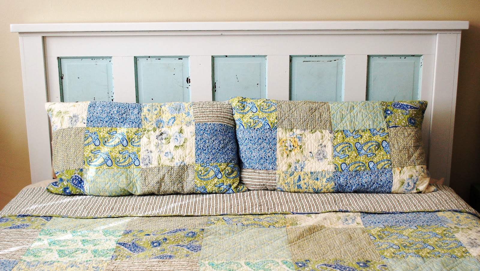 Ain't She Crafty: How To Build A Headboard From An Old Door