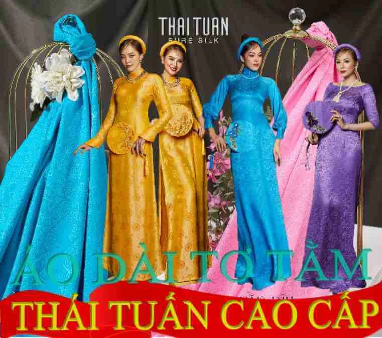 Vải áo dài lụa tơ tằm cao cấp Thái Tuấn đẹp sang quý tộc