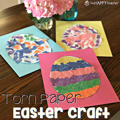 Easy Easter craft idea that also incorporates fine motor skills