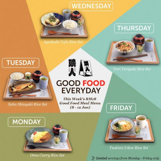 Rinjin Japanese Eatery Special Weekday Set Menus at Sunway Velocity