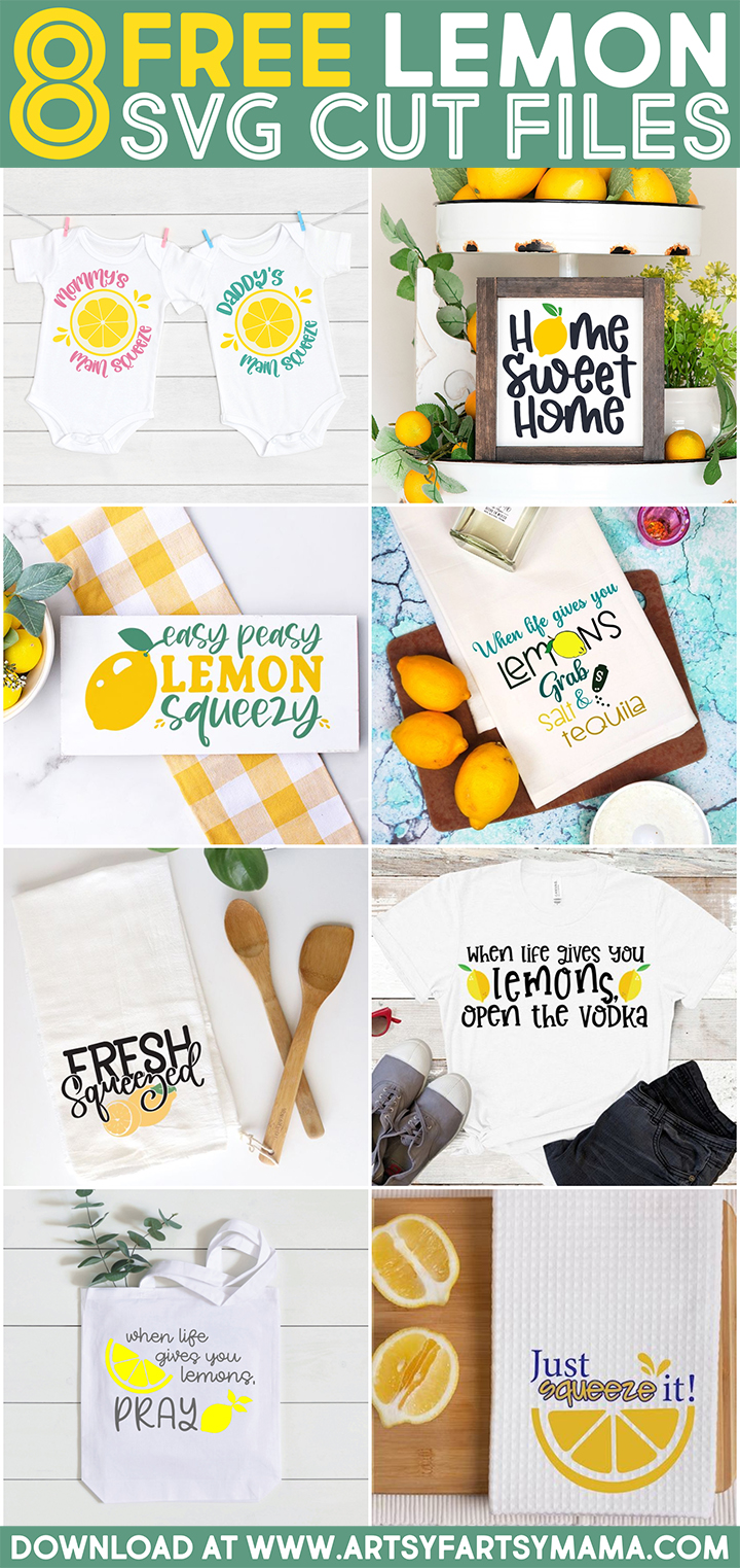8 Free Lemon-Themed Cut Files