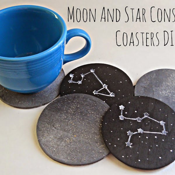 Moon And Star Constellation Coasters DIY