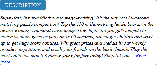 Diamond Dash game review