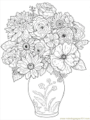 Free Coloring Pages Flowers