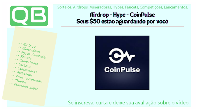 Airdrop - Hype - CoinPulse  - Seus $50 estão aguardando por você. Reivindique hoje!