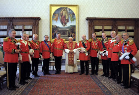  Order of Malta On the Popes left you will see two men. The one further away is H. E. Albrecht Freiherr von BOESELAGER who is the son of jesuit trained Nazi, Philipp Freiherr von Boeselager