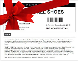 Free Printable Men's Wearhouse Coupons