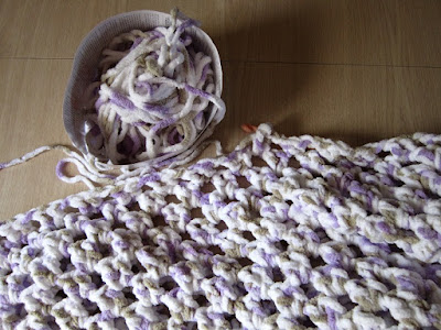 yarn, Bernat Baby Blanket, crochet, granny rectangle