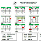 Kalender Pendidikan Madrasah Tahun Pelajaran 2019/2020