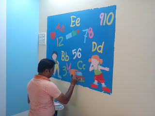 PLAY SCHOOL CLASSROOM WALL MURALS MULUND / THANA / GHATKOPER 