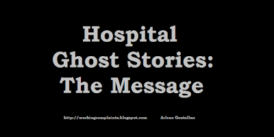 Hospital Ghost Stories: Time for vital sign?