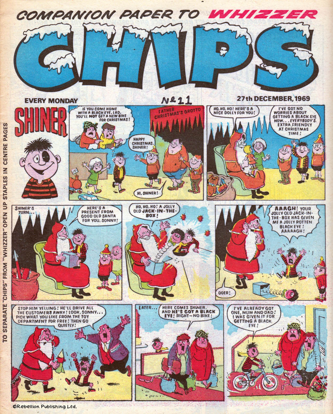 Over in the Chips section the cover strip Shiner was by Mike Lacey