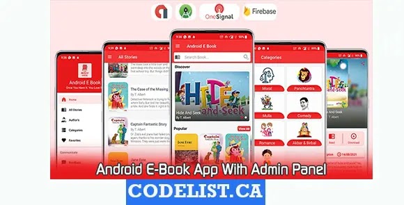 Android E Book App - Admin Panel - Admob & FAN