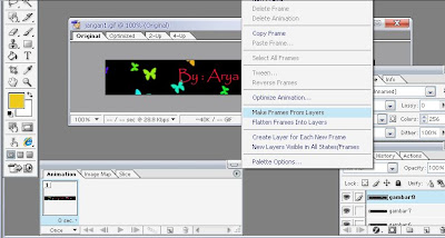 langkah3 Membuat Animasi Dengan Image Ready