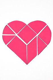 Heart Tangram- Such a fun way to celebrate Valentine's Day with math!