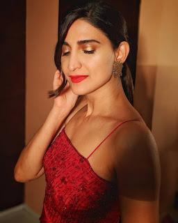 Ahana Kumra Hot Pics In Red Dress