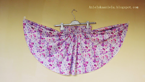  circle skater skirt /  jak uszyć  rozkloszowaną spódniczkę