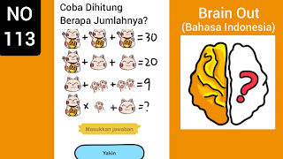 Kunci Jawaban Brain Out Level 113: Coba Dihitung Berapa Jumlahnya?