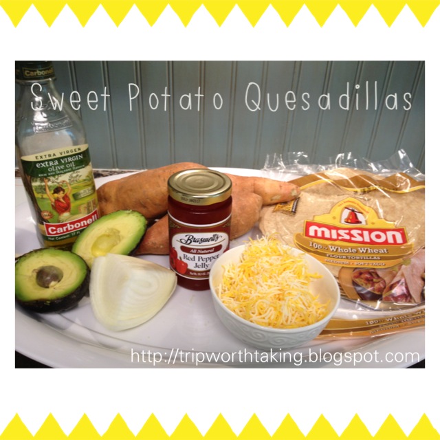 Sweet Potato Quesadillas from TripWorthTaking Blog