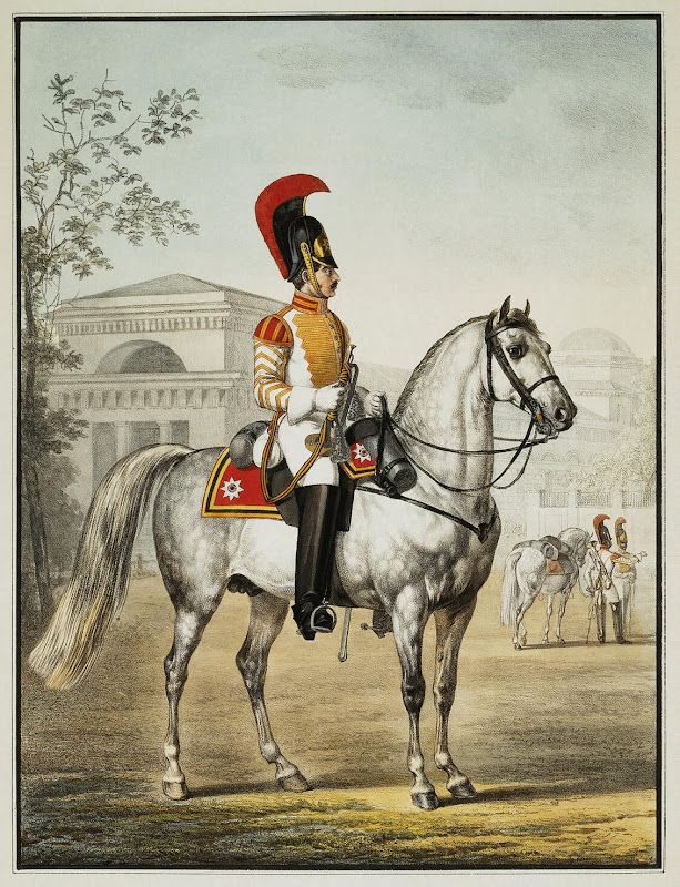 Trumpet-Player of the Cavalry Regiment by Alexander Zauerweid - History Art Prints from Hermitage Museum