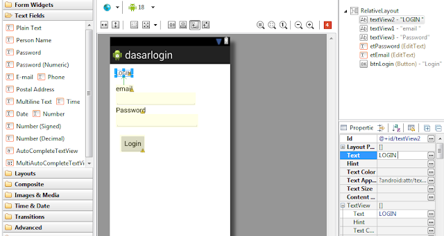 Cara Membuat Form Login Di Eclipse For Android