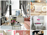 Black Gold And White Living Room Decor