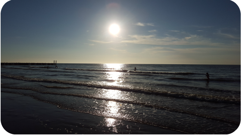 Der Strand von Domburg am Abend. Domburg, Provinz Zeeland, Holland (Niederlande) | Arthurs Tochter Kocht von Astrid Paul