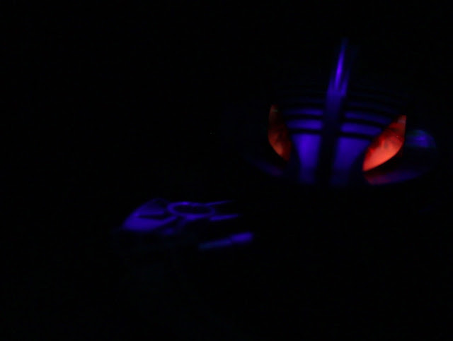 LEGO Bionicle glows with UV blacklight from Adafruit's Neopixels