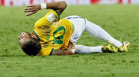 Tulang Punggung Retak, Kisah Neymar di Piala Dunia Tamat