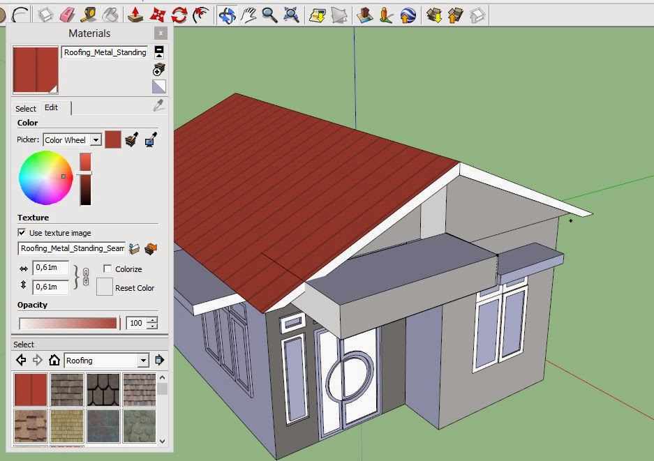 Membuat Desain  Rumah  Sederhana  Menggunakan Google Sketchup  