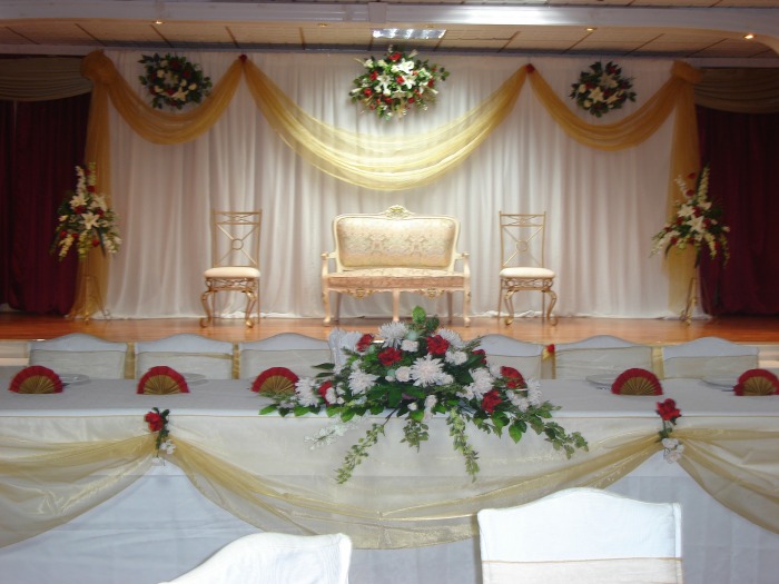 new wedding stage decorations