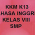 KKM K13 BAHASA INGGRIS KELAS VIII SMP REVISI 2019
