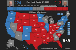 Inilah Negara Bagian Yang Dimenangkan Donald Trump dan Joe Biden di Pilpres 2020