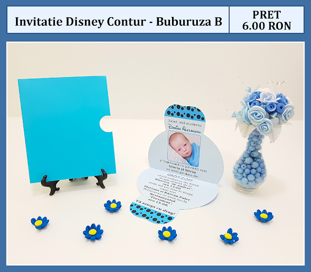 invitatii botez contur Buburuza