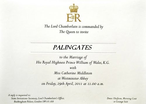 kate and prince william wedding invitation. prince william kate wedding