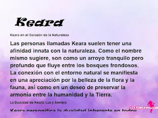 ▷ Significado del nombre Keara (✔)