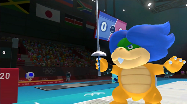 Ludwig Von Koopa fencing épée pose Mario & Sonic at the Olympic Games Tokyo 2020