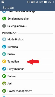 agar layar pada hp tidak mati