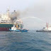 Kapal Kargo Samudera Sakti Terbakar di Perairan Lampung!