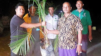 Ketua pemuda HKTI Bireuen bagikan bibit kelapa kepada Mantan Kombatan