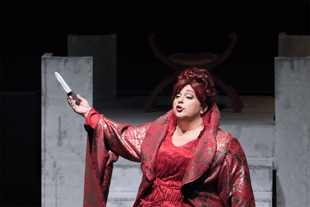 Mozart: La Clemenza di Tito - Helena Dix as Vitellia - National Opera, Canberra, Australia 2021 (photo: Peter Hislop)