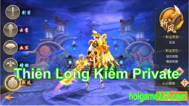 Game Private - Thiên Long Kiếm Gamota Free Vip 12 + 1M KNB - kenh123