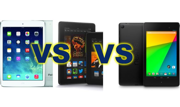iPad Mini 2 vs Nexus 7 2013 vs Kindle Fire HDX- Which tablet is best to buy for Christmas Gift