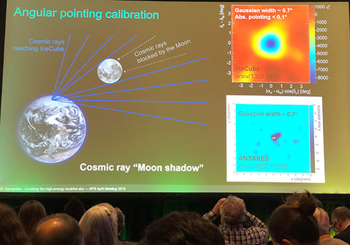 Using the moon for angular calibration of sources on the sky (Source: Marcos Santander, U of Alabama, at APS April Meeting in Denver)