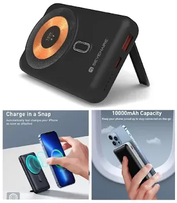 Fast Wireless Power Bank for iPhone and Android