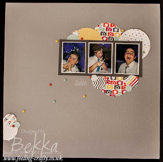 Camera  Fun Scrapbook Page by UK based Stampin' Up! Demonstrator Bekka Prideaux