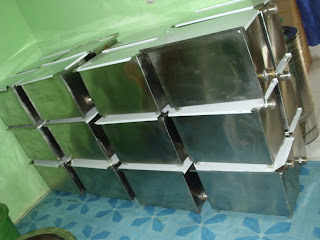 Aneka peralatan dapur Restoran stainless: alat alat 